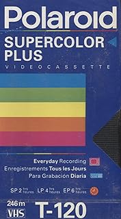 Polaroid Supercolor Plus T-120 2 Hour Blank NOS VHS Home Movie Video Tape