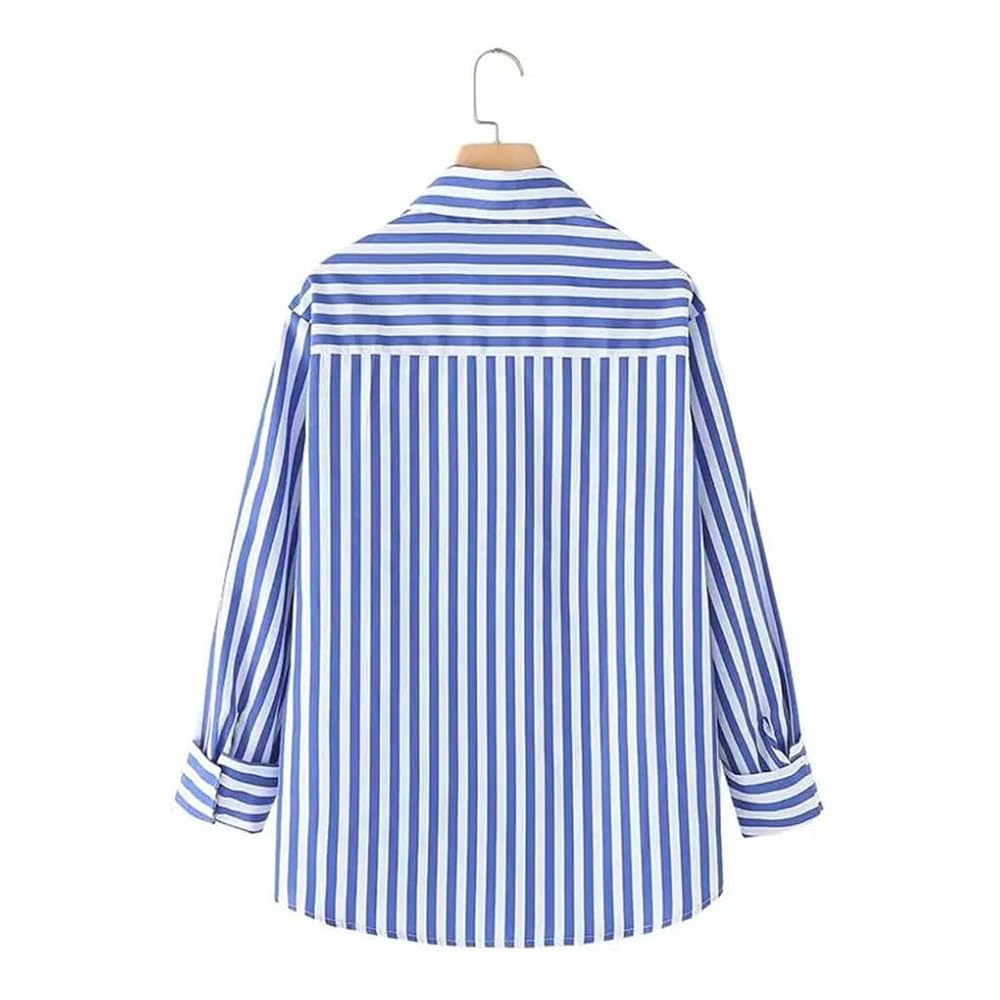 トップス louren slitsleeve over shirts stripe louren slitsleeve over shirts stripe