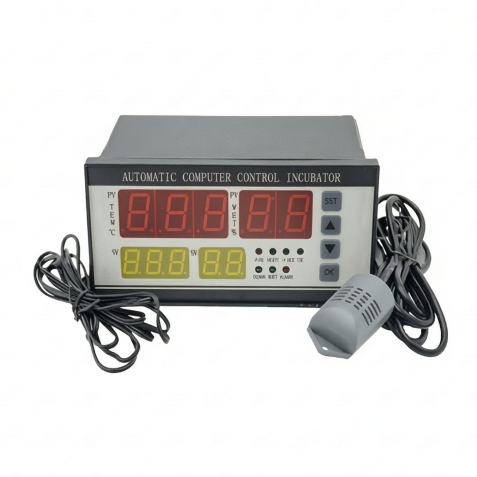 Regolatore di Temperatura e Umidità Automatico Termostato Igrostato Digitale Elettronico Termostato con Sonda per Progettisti Fai da Te, Incubatrice, XM-18