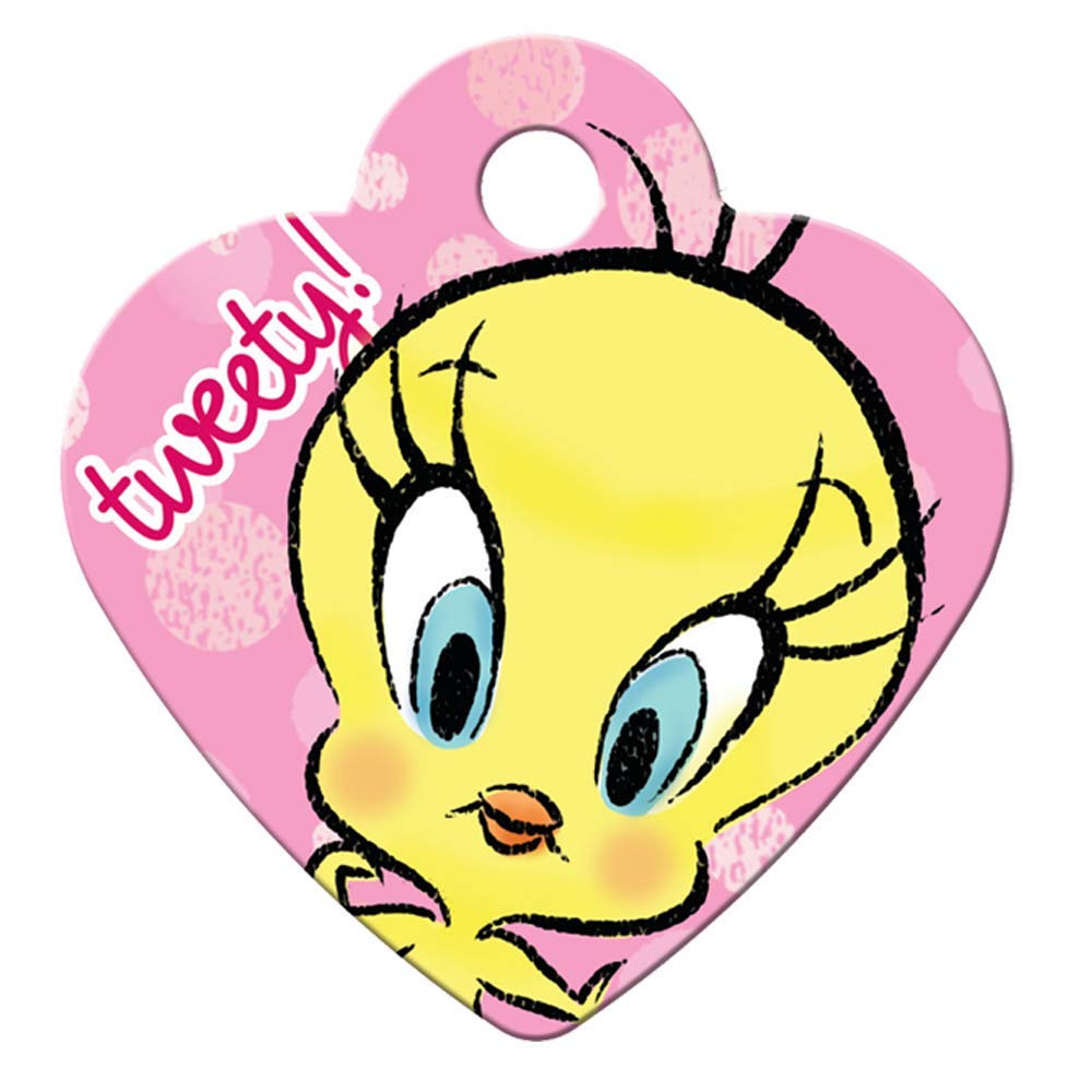 GoTags Personalized Engraved Tweety Bird, Looney Tunes, Pet ID Tags for Cats