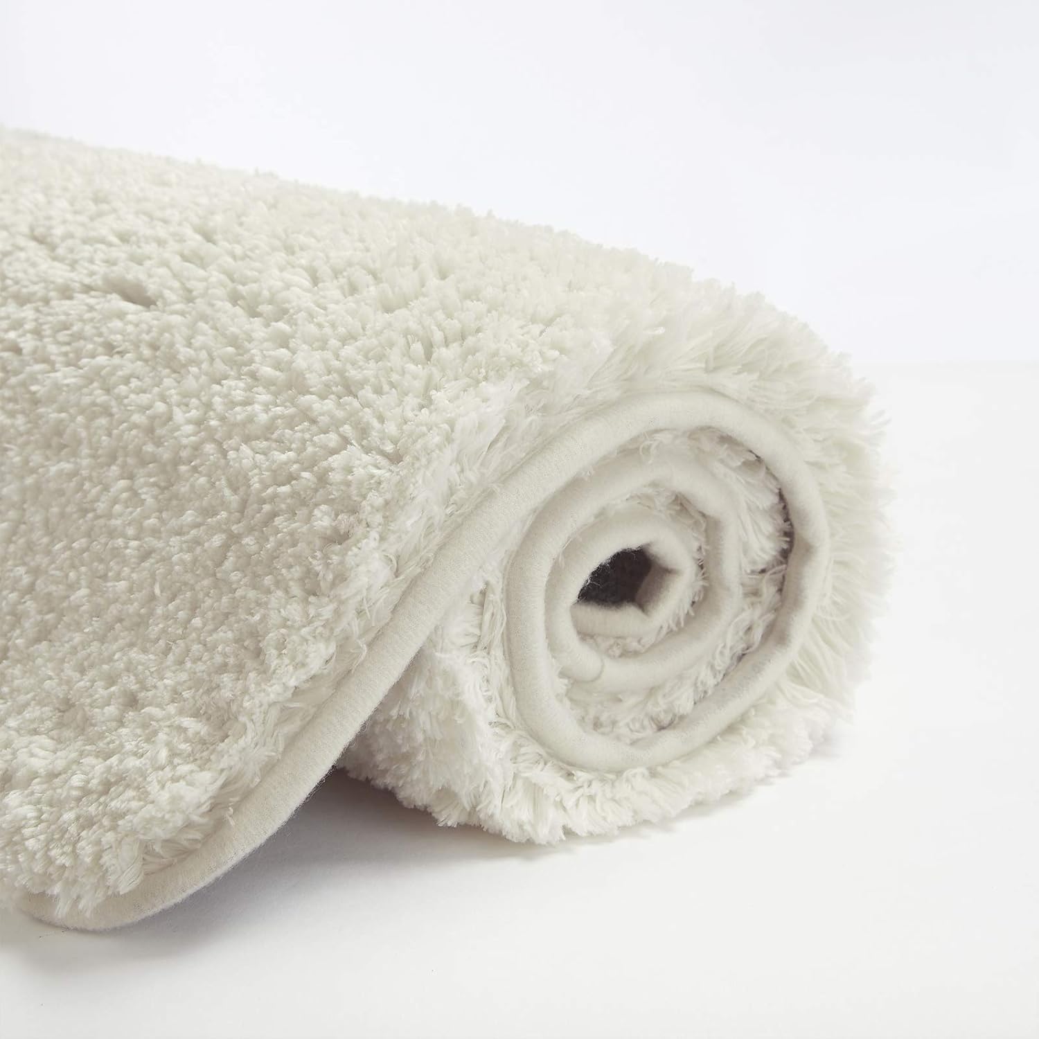 AaHo Decor Soft Shaggy Door Mat | Anti Skid Door Mats for Home Entrances, Bathroom Indoor/Outdoor Floor Mat with 2.5 cm Pile Height (40 x 72 cm) (Ivory)-image-4