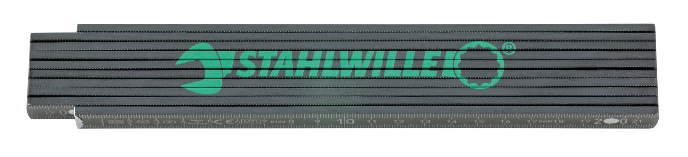 Stahlwille Multi-Coloured 13111 13120 Folding Ruler 2 M Wooden Folding Ruler With Patented 90° Angle Locking Made In Germany