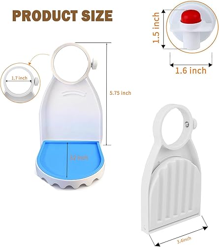 Miniatura 6 de Portavasos para detergente para ropa, paquete de 2, no más desorden ni fugas, fácil de instalar, adecuado para la mayoría de tamaños de botellas