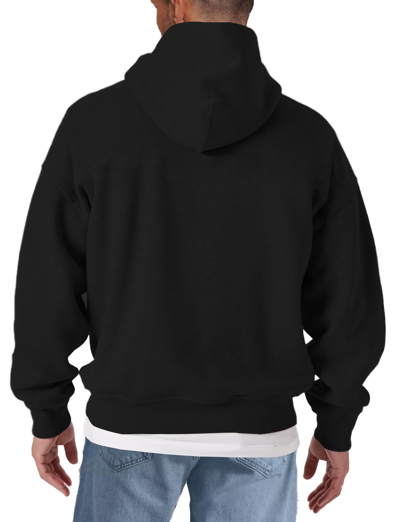 MAKAYA bluza z kapturem męska z motywem pingwina zabawny hoodie z nadrukiem zwierzęta cool styl casual