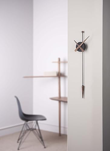 Miniatura 4 de NOMON Wall Clock Design PTANN, Black, Dark Brown (Walnut), Light Brown (Oak), Design
