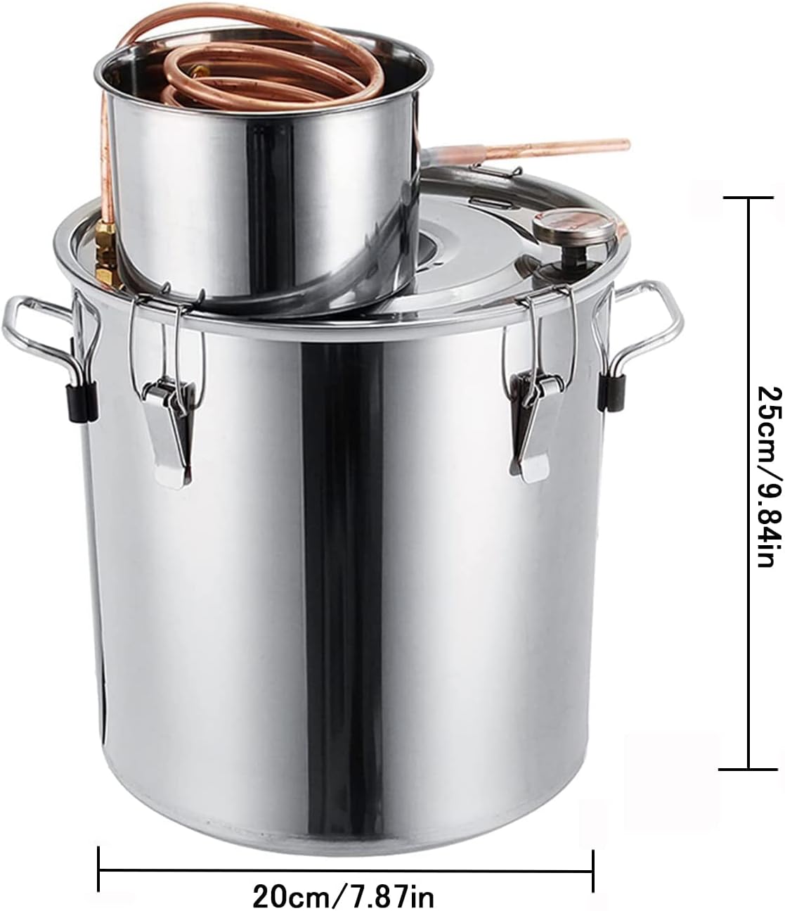 ANZAGA Brew Fermenter Homebrew Kit with Thermometer, Brewing Equipment,8l/2gal
