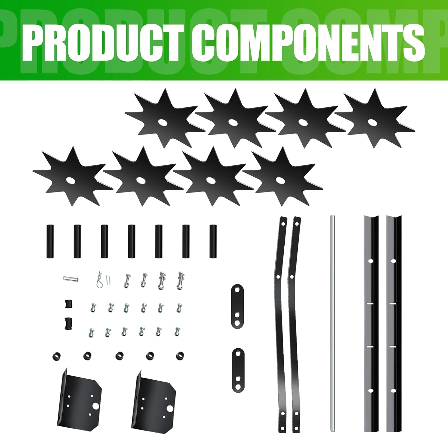 36" Heavy Duty Plug Aerator Tow Behind, 400-Pound Pull Behind Aerator Riding Mower​ with Universal Hitch, Manual Tractor Aerator​ Core Aerator for Effective Soil Aeration in Lawn, Garden, Farm