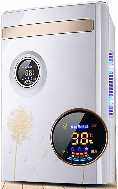 LNLN 1500Ml Dehumidifier, Temperature And Humidity Dual Sensor, Constant Humidity Setting, Silent Dehumidification, Dry Clothes, Mildew, Water Full Stop, Clean Air