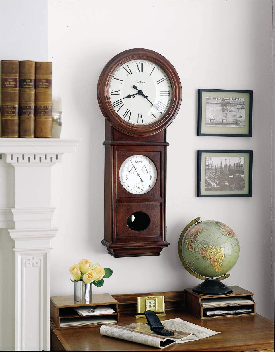 Amazon.com: Howard Miller Ada Wall Clock 547-405 – Windsor Cherry
