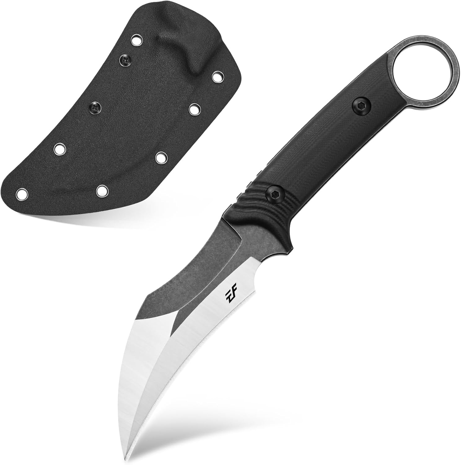 Eafengrow EF99 Fixed Blade Knife D2 Steel Blade G10 Handle Full Tang EDC Tool Knife for Outdoor Working Camping Hiking