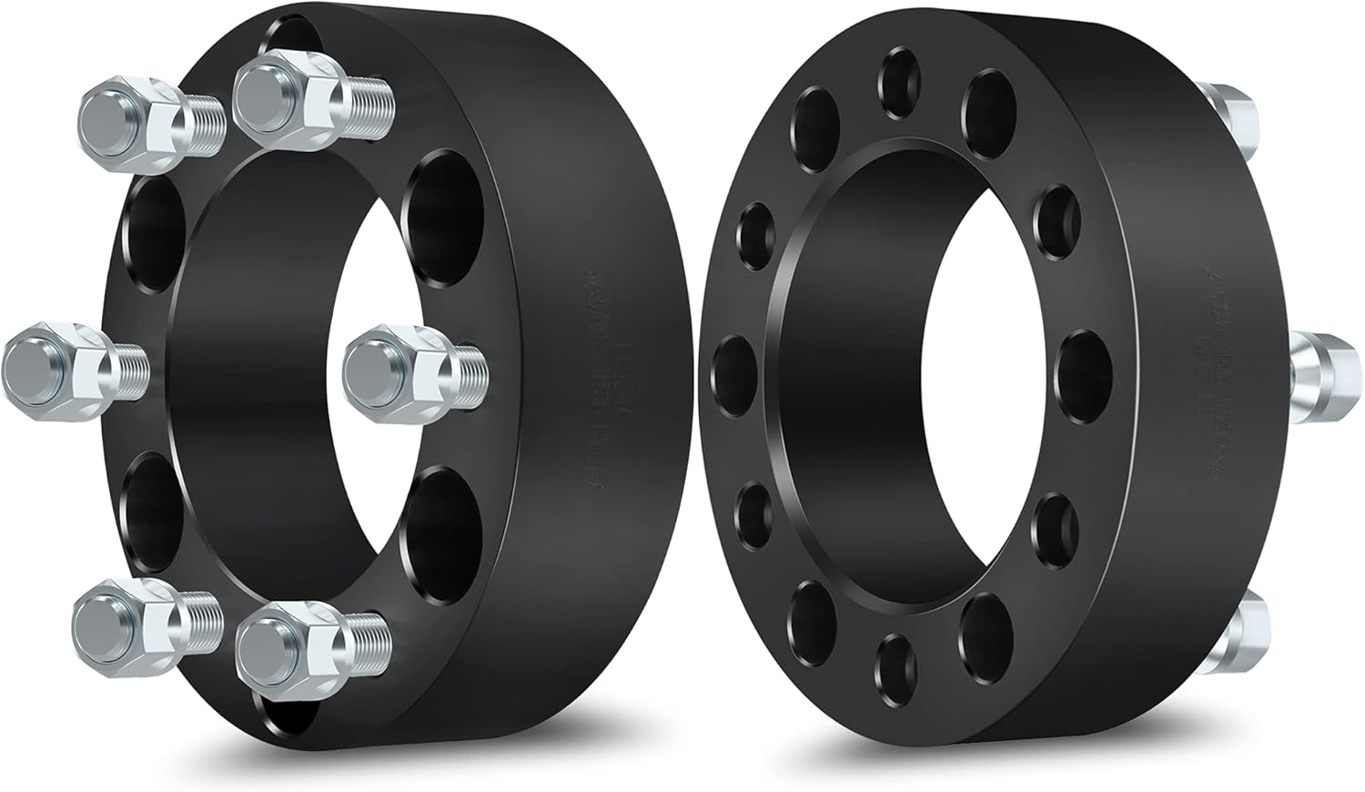 SCITOO 2 Inch Wheel Spacers 6x5.5 6 Lug 2 Pack for Chevy Silverado 1500 Tahoe Suburban - 14x1.5 Studs 108mm Bore