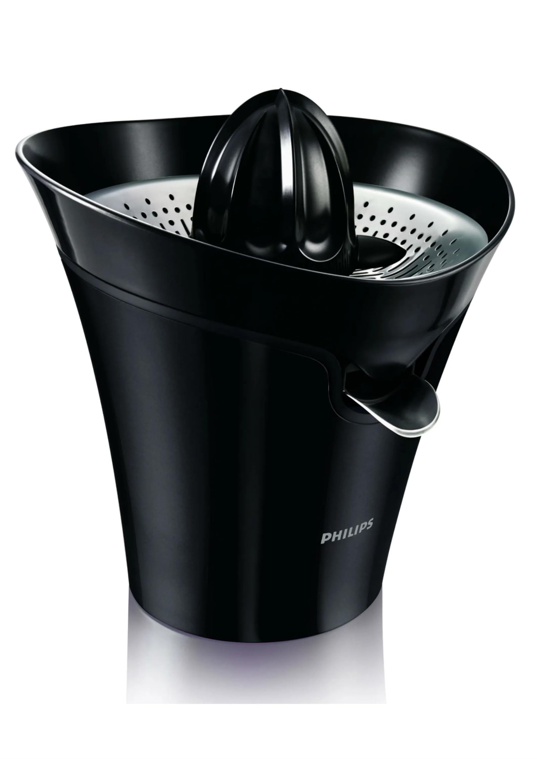 Philips Avance Collection Zitruspresse, Besonders leiser Motor, Staubabdeckung, Tropf-Stopp, Schwarz (HR2752/90)