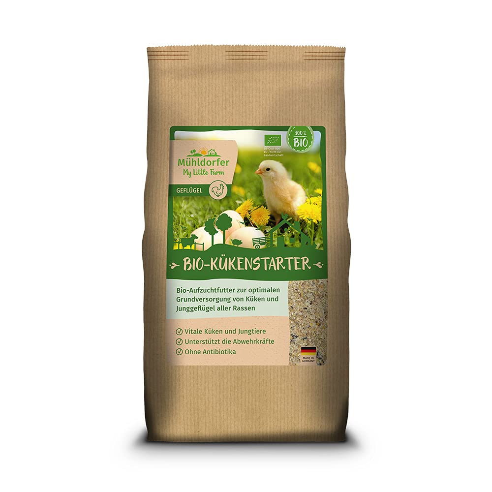My Little Farm - Lanceur Biologique pour Poussins et Jeunes volailles de Toutes Races - sans antibiotiques - Acceptation maximale - Pas de sélection de Nourriture - 2 kg