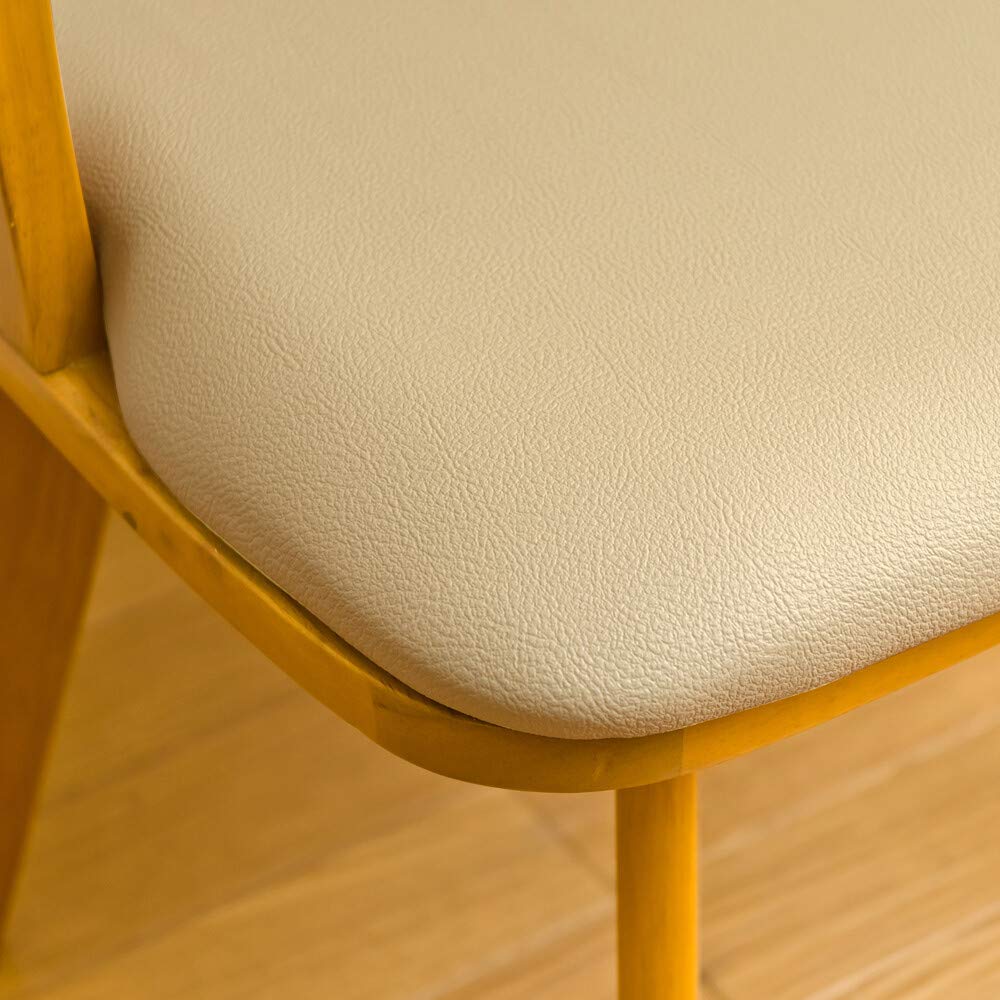 Amazon｜ダイニングチェア(回転椅子/リビングチェア) 1脚 木製 張地