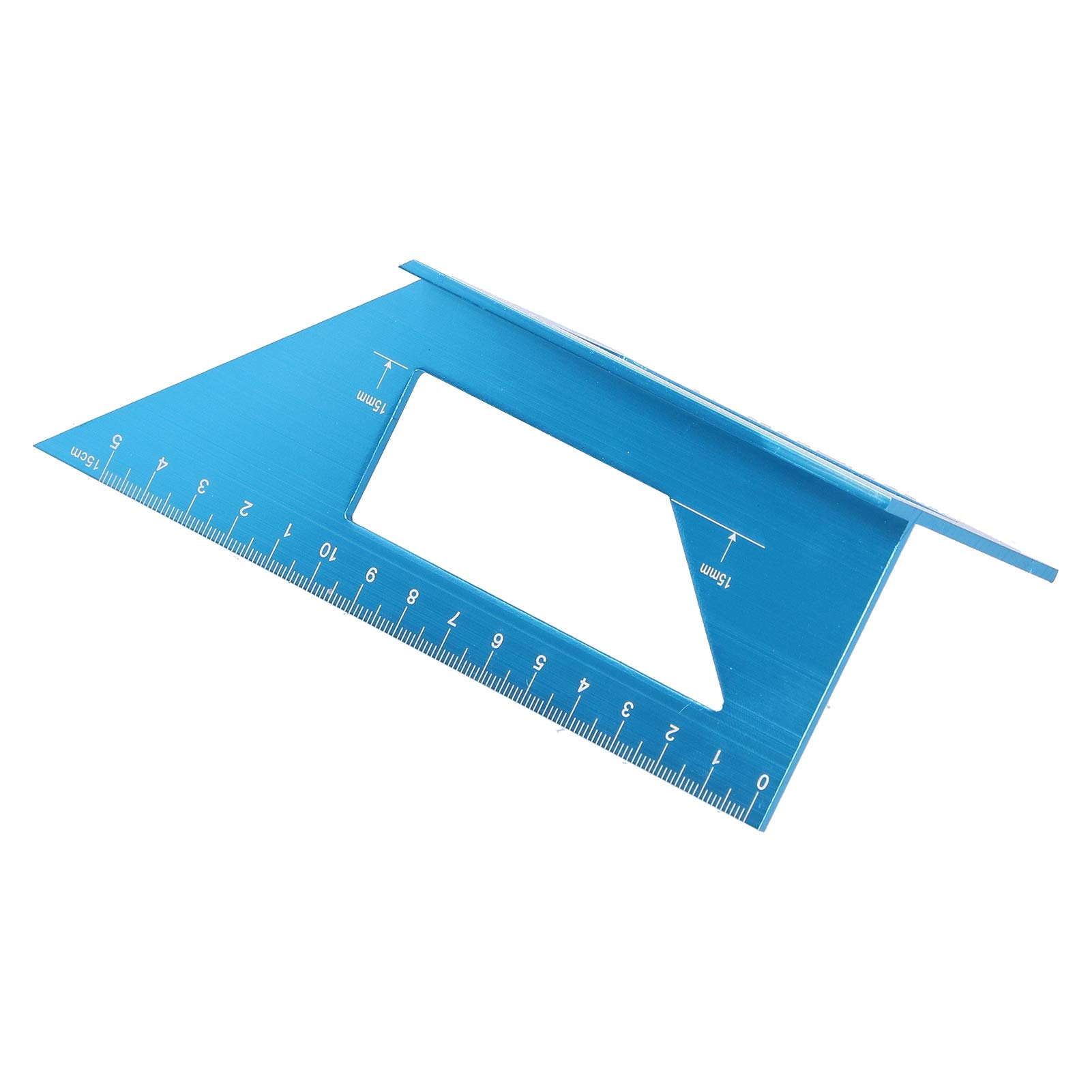 Lineal, 45°/90° T-Winkelmessgerät, gerades Lineal, hochpräzises aus Aluminiumlegierung mit einem Bereich von 0–150 mm
