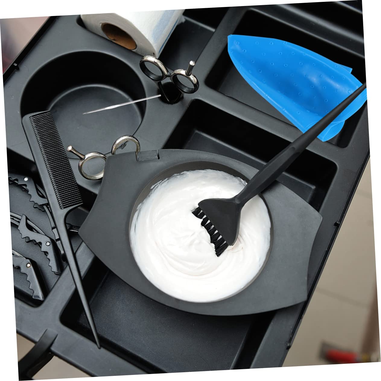 Baluue Silver Hair Dye Highlighting Barber Shop Dyeing Cap Hair Coloring Tool