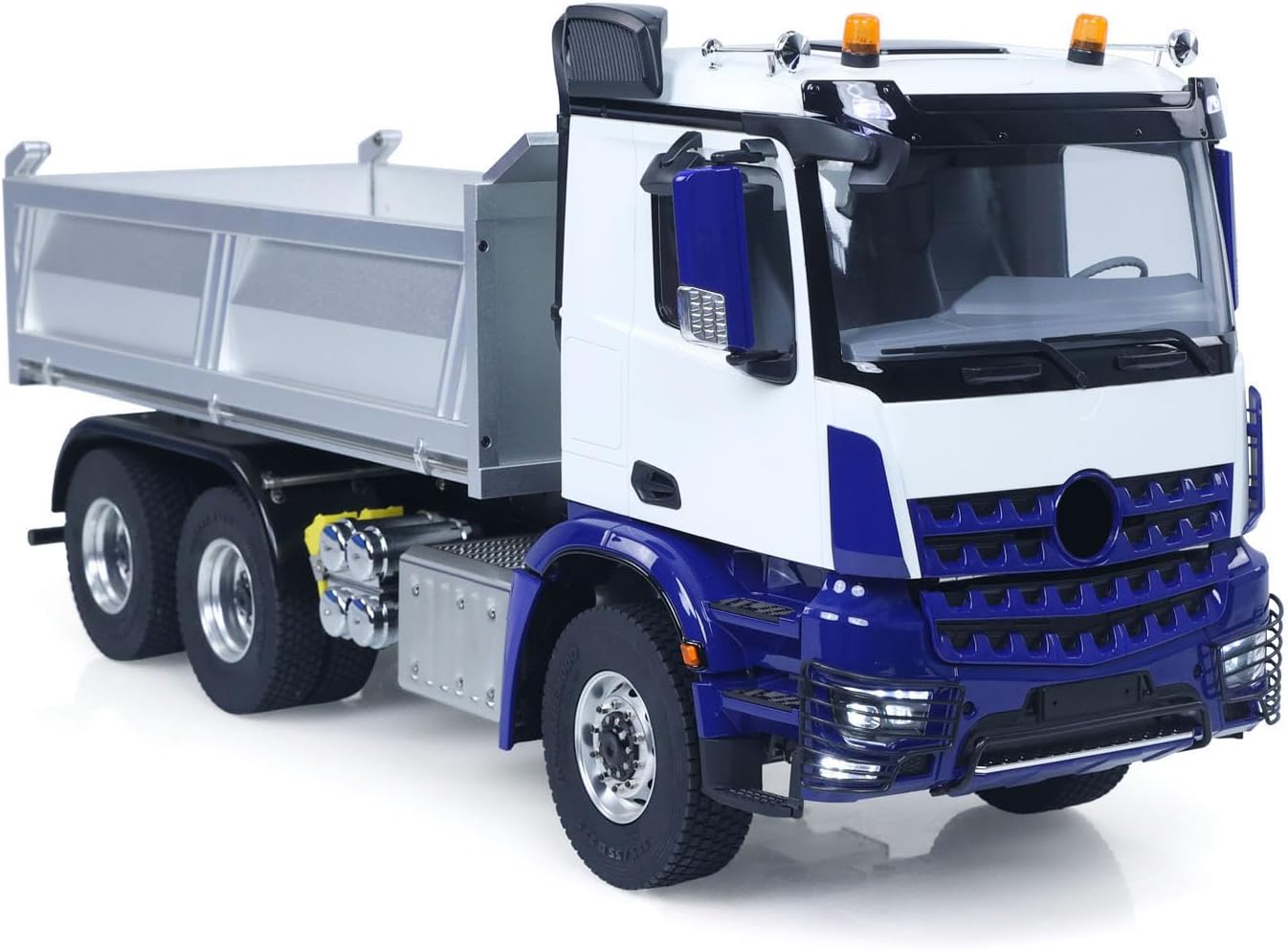 TOUCAN RC HOBBY 6x6 Metal Chassis Gearbox 1/14 RC Hydraulic Dump Truck 3348 Radio Controlled Tipper Differential Axle Light Sound HotRC Radio for Age 18+