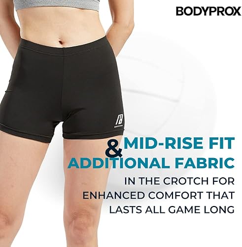 Vista 4 de Bodyprox - Pantalones cortos de voleibol para mujer