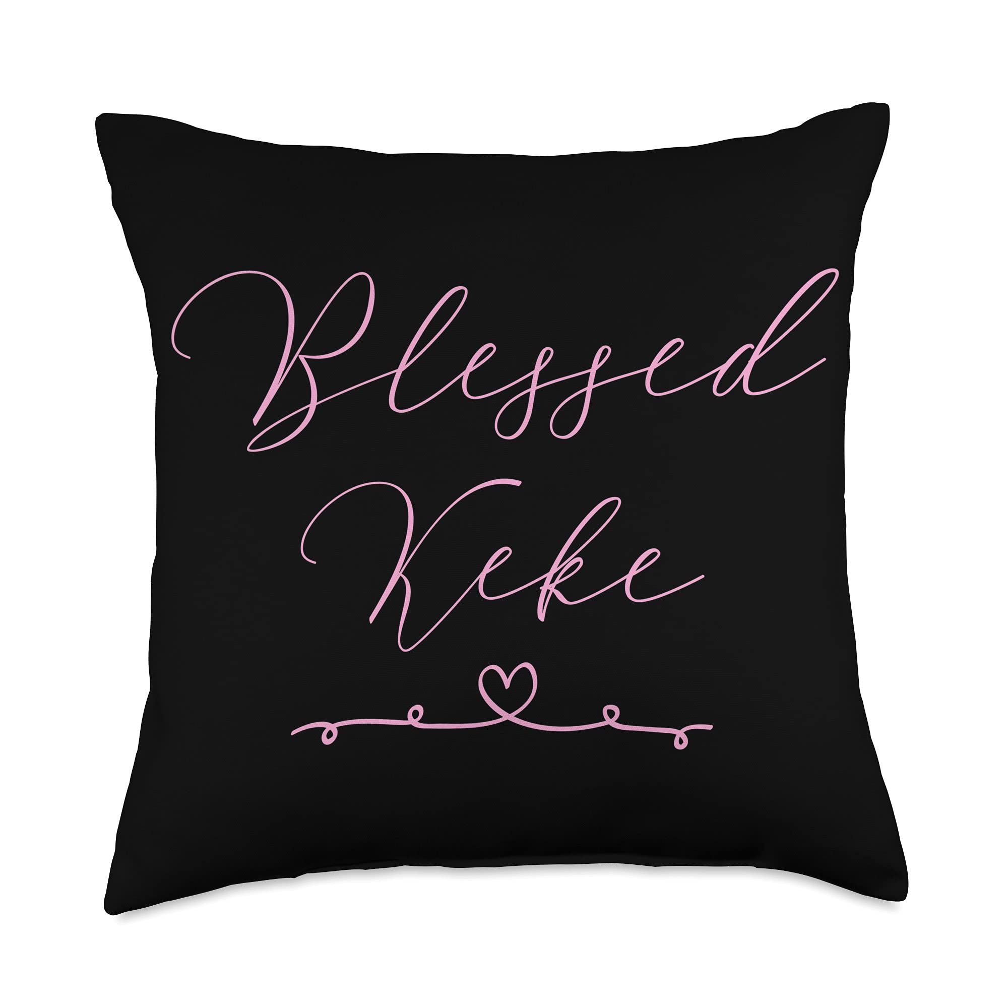 Blessed Keke Throw Pillow