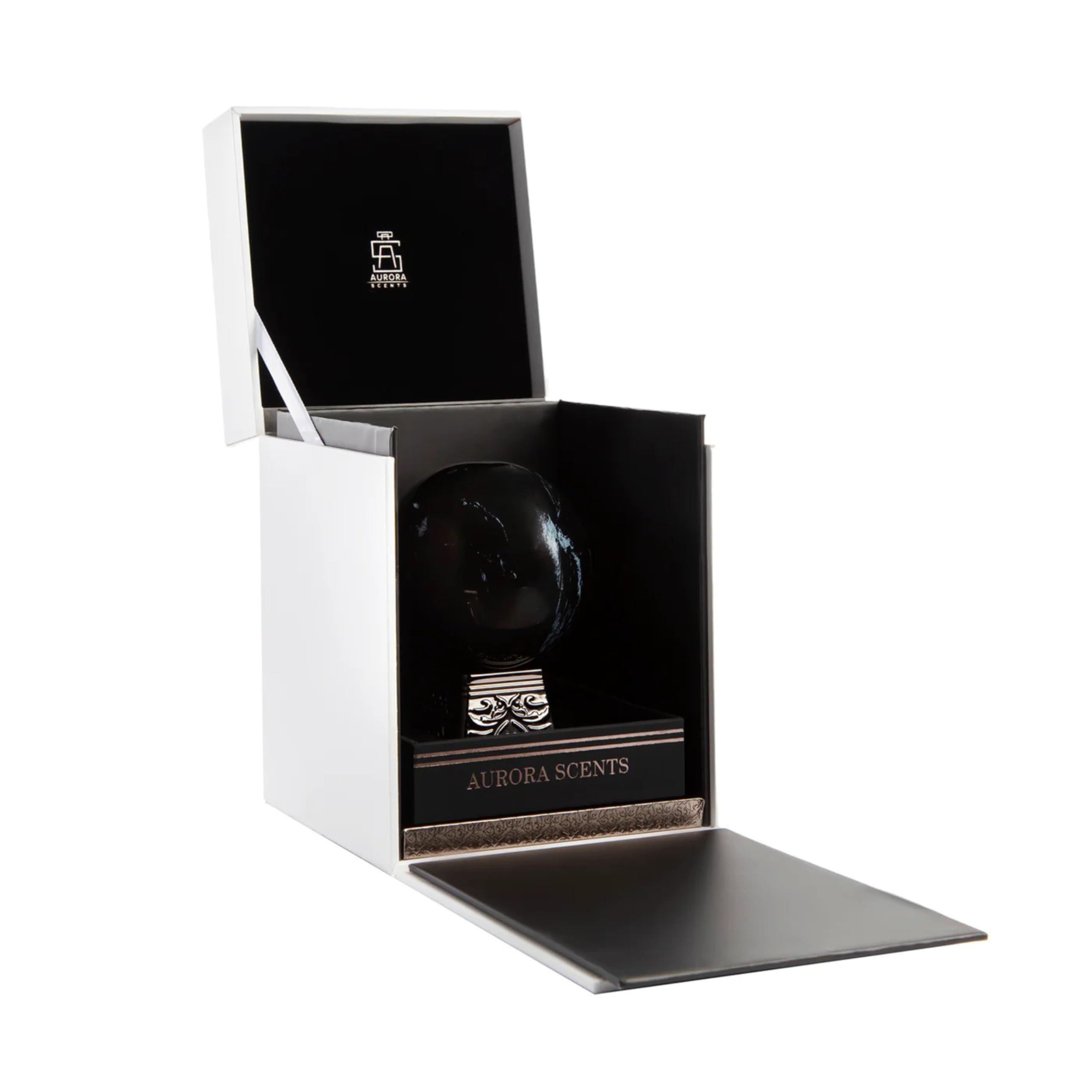 AURORA SCENTS Black Obsidian Parfüm Eau de Parfum Herren 100 ml, maskuliner Duft mit Bergamotte, Elemiharz, Osmanthus, rosa Pfeffer, Jasmin & Helvetolid, zitrisch aromatisch frisch würzig