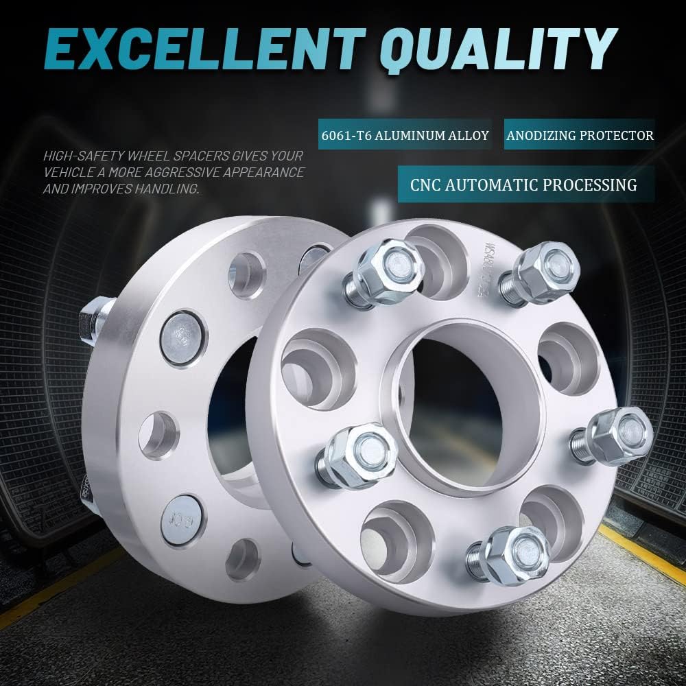 IRONTEK 5x114.3mm Wheel Spacers Fit Nissan Infiniti (M12x1.25, 66.1 Hub Bore) for Nissan 370Z, 350Z, 300ZX, Maxima, Sentra; for Infiniti FX35, FX45, FX50, G35, G37, I30, M45 5x4.5 Wheel Spacers