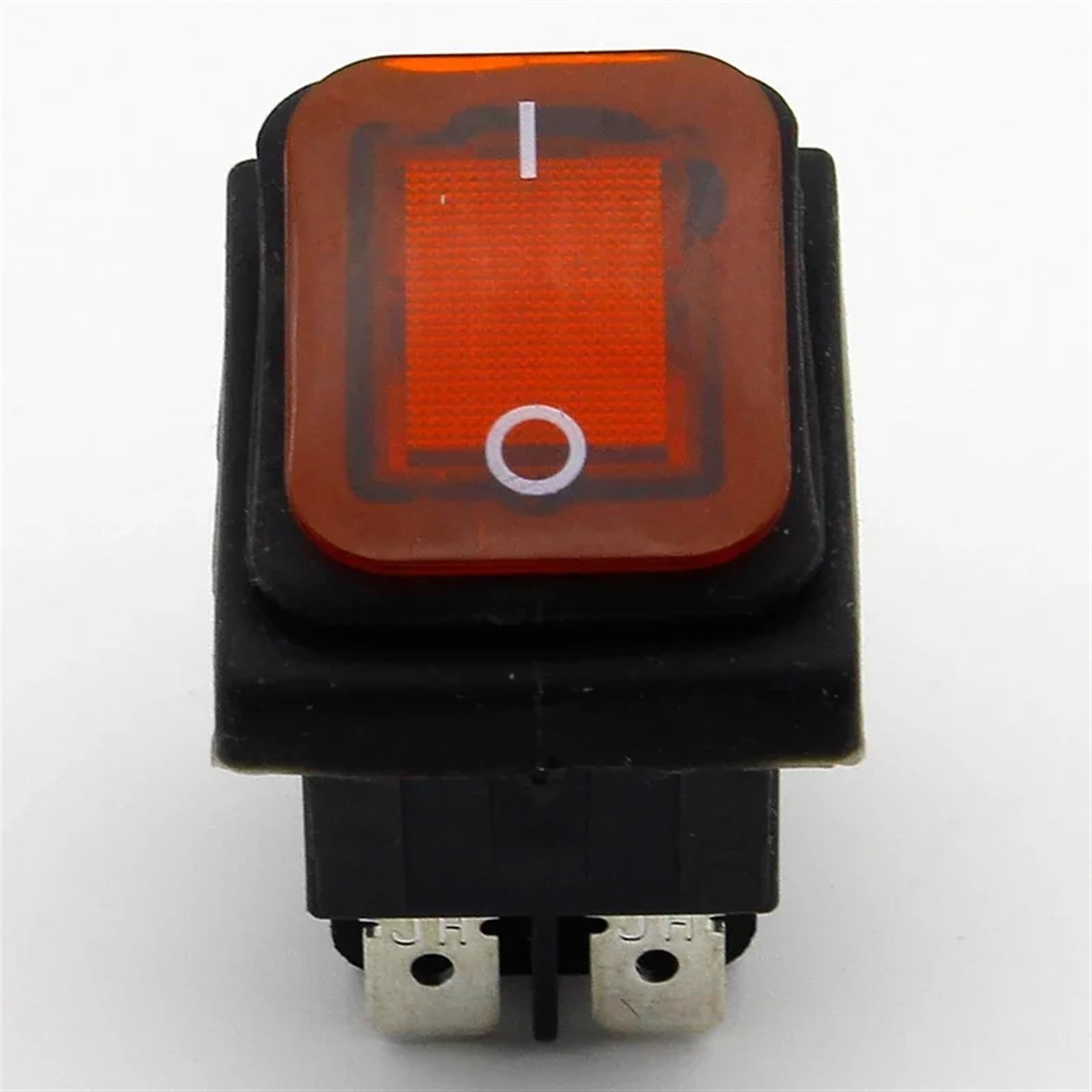 Czerwony przełącznik dźwigienkowy IP55 4-pinowy 2 pozycje AC 250 V/16 A LED podświetlany 1 szt