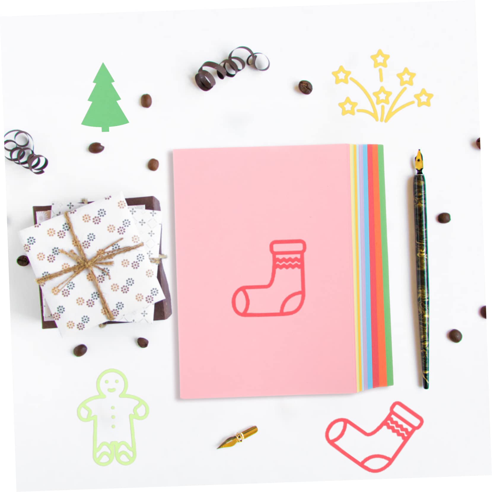 Ciieeo 100blätter Buntes Bastelpapier Faltpapier Dickes Papier Für Kreatives Basteln Origamipapier Druckpapier