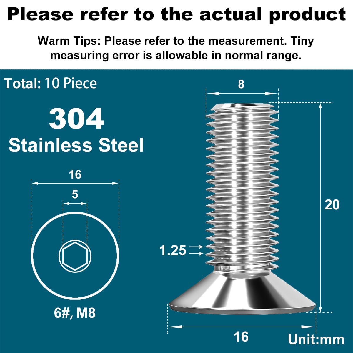 Drenky M8 X 20mm Screws - Image 2