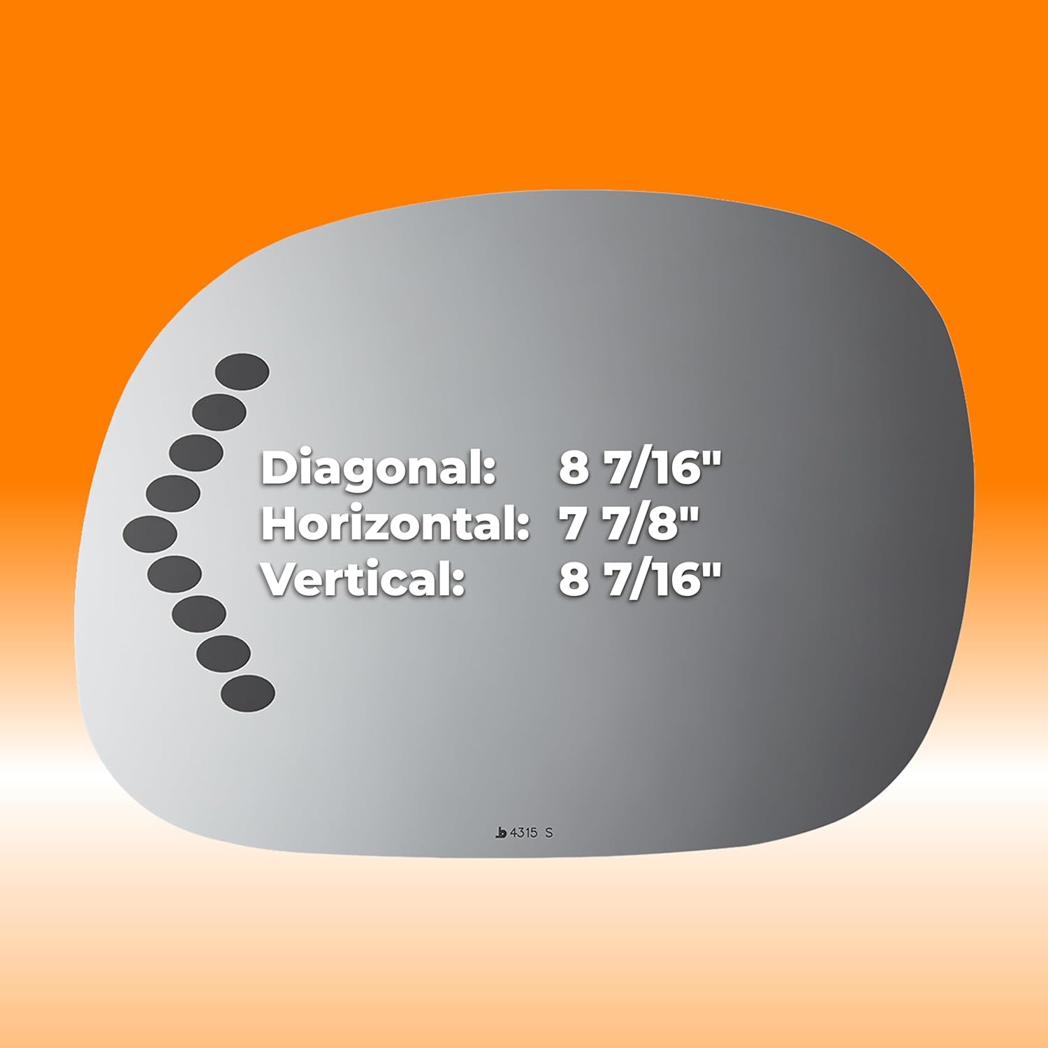 Burco 4315S Driver Side Replacement Mirror Glass with Turn Signal, Power Snap Fit, OEM# YL3Z17K707AA, Fit for Ford F-150 F-250 F-350 Expedition 1997–2004, Made in USA