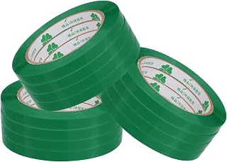 PATIKIL Bag Sealing Tape 3/8 Inch x 109 Yard, 12 Pcs Poly Plastic Bag Sealer Tape for Machine Packaging Vegetables Meat Cake Icing Shop Use, Green