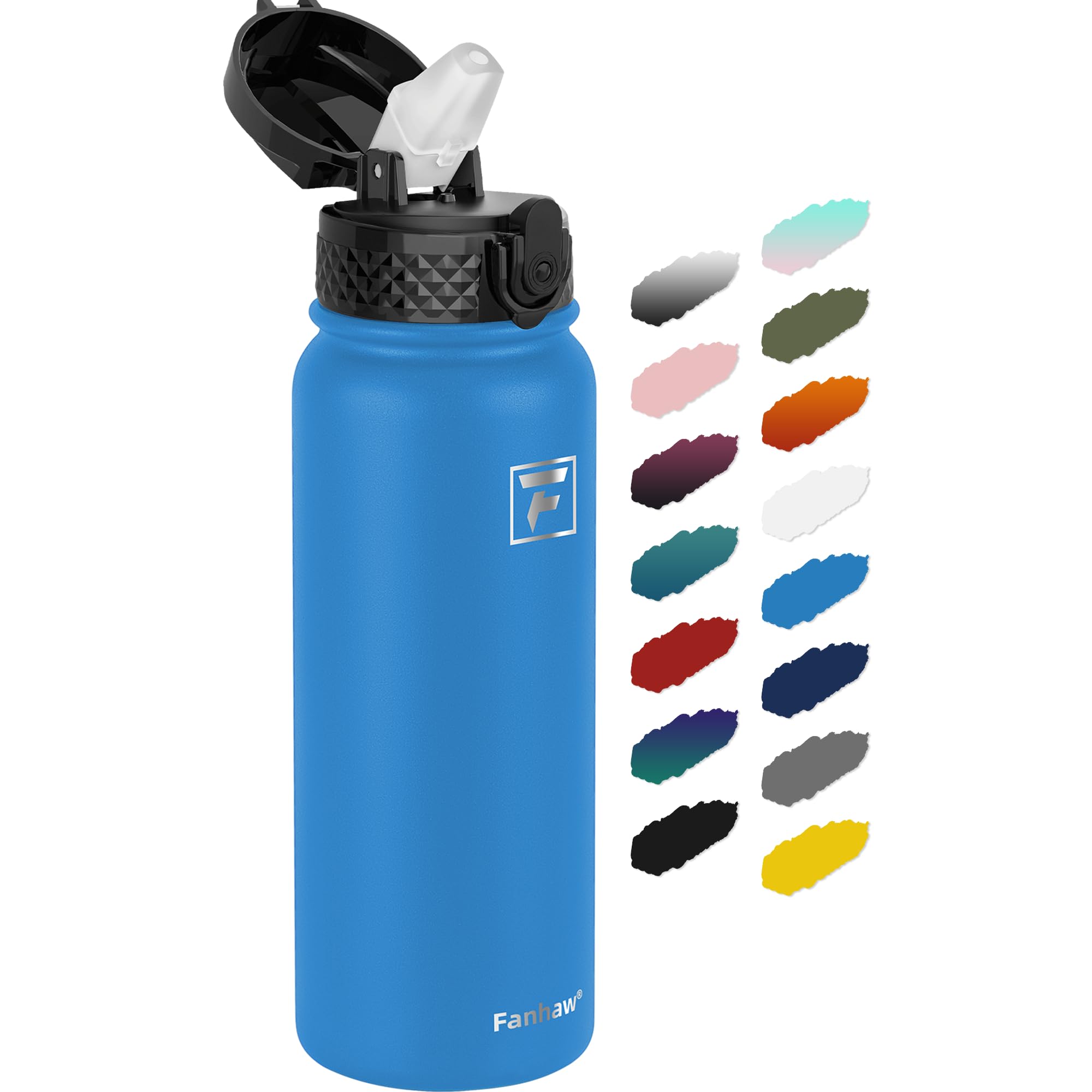 Gourde Isotherme BOTTLE BOTTLE 1200 Ml En Acier Inoxydable - Avec Paille Et Compartiment à Pilules (rouge)