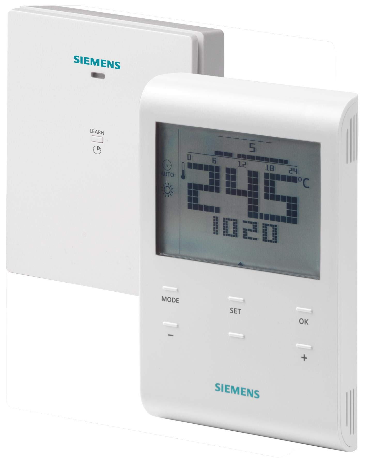 RDE100.1RF Termostato Ambiente Programmabile Programmabile Programmazione Hebdo Senza Fili S55770-T282
