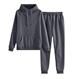 Womens 2 Piece Outfits Lounge Hoodie Sweatsuit Sets Oversized Sweatshirt Baggy Fall Comfy Sweatpants with Pockets