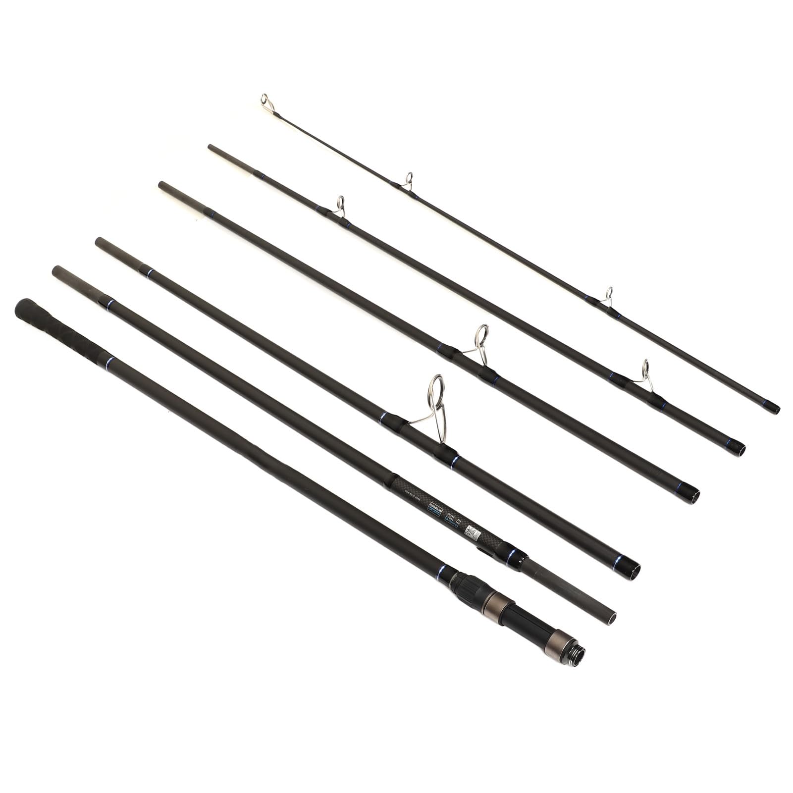 Pongnas Cannes à Pêche Portables en Carbone Multi-Sections pour Voyage, Poteau de Lancer de Carpe Léger pour la Pêche en Mer et en Rivière 4.2m