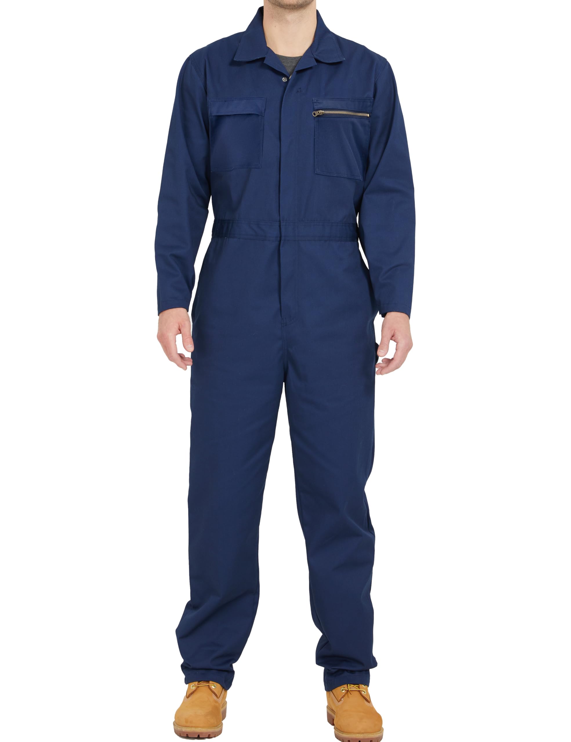 Men's Coveralls for Work, Long Sleeve Mechanic Jumpsuit