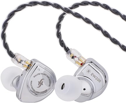 Linsoul SIMGOT EW200 10mm SCP Diaphragm Dynamic Driver IEM(3.5 MIC) + Tripowin Zombur 4N High Purity OFC