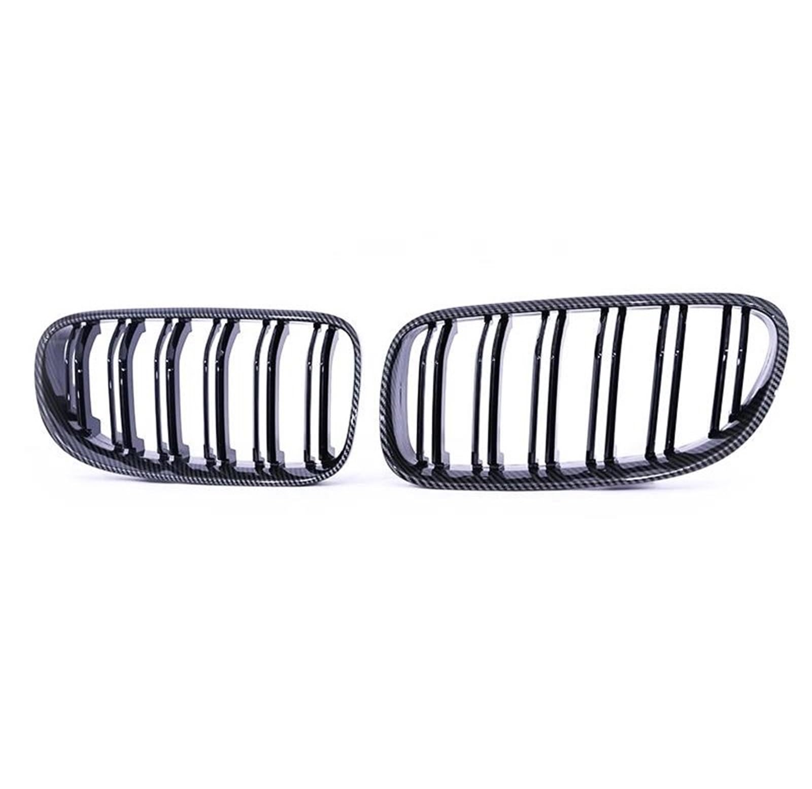 Calandre BMW Série 3 E92 E93 remplacement grilles usées look carbone - 4