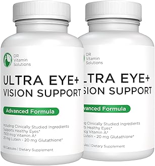 Vision Support Eye Vitamins for Macular Health |2 Pack Supplements w/Lutein, Vitamin A & Bilberry | Areds 2 Formula for Red & Dry Eyes & Macular Degeneration for Adults |120 Ct
