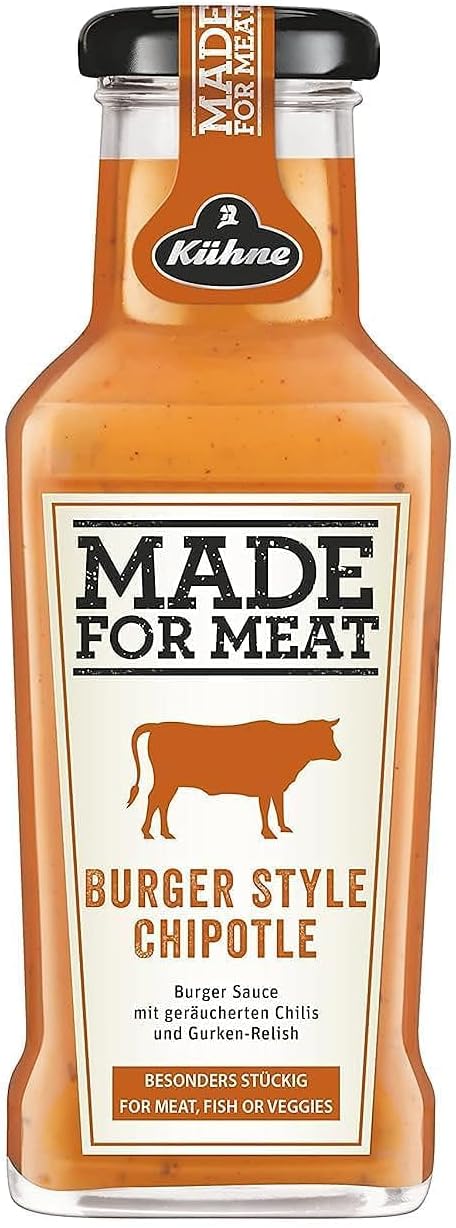 Kühne Made For Meat Chipotle Burger Style Sauce, 235 ML