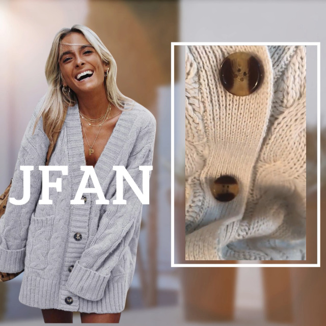 Other Stories - Cardigan In Misto Lana Merino Nero Con Bottoni Sul - Foto 4