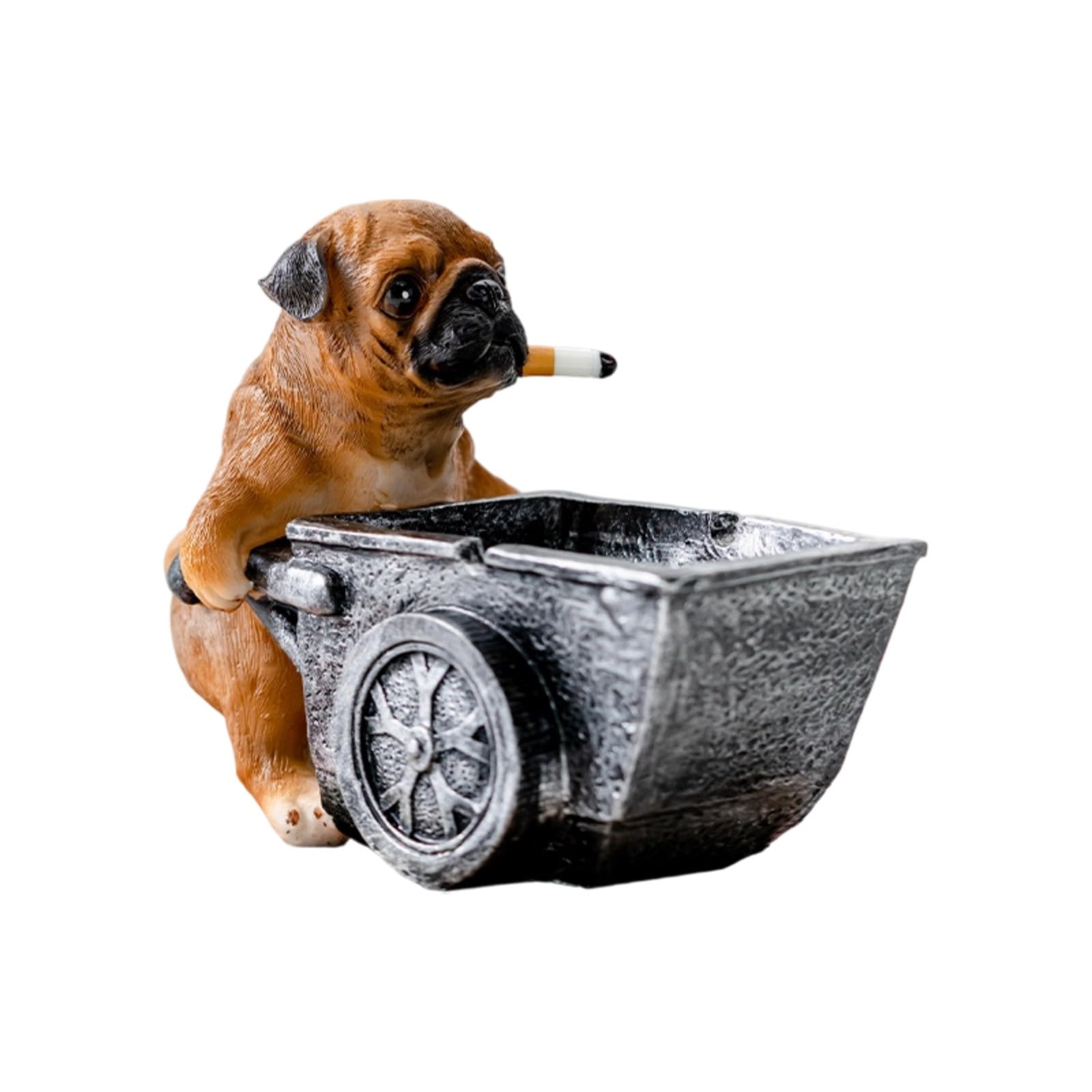 Funny Ashes Catcher Resin Ashtray Control Creative Puppy for Desktop Countertop Home Multipurpose Resin Ashtray