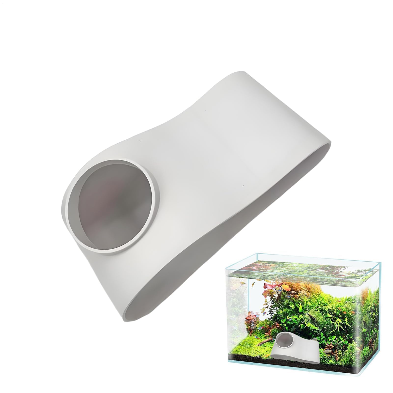 Aquarium Decoration, Fish Tank Accessories Items, Fish Tank Cave Ideal for Underwater Landscape Layout, Indoor Water Tank Landscaping and Aquatic Habitat Shelter-image-46