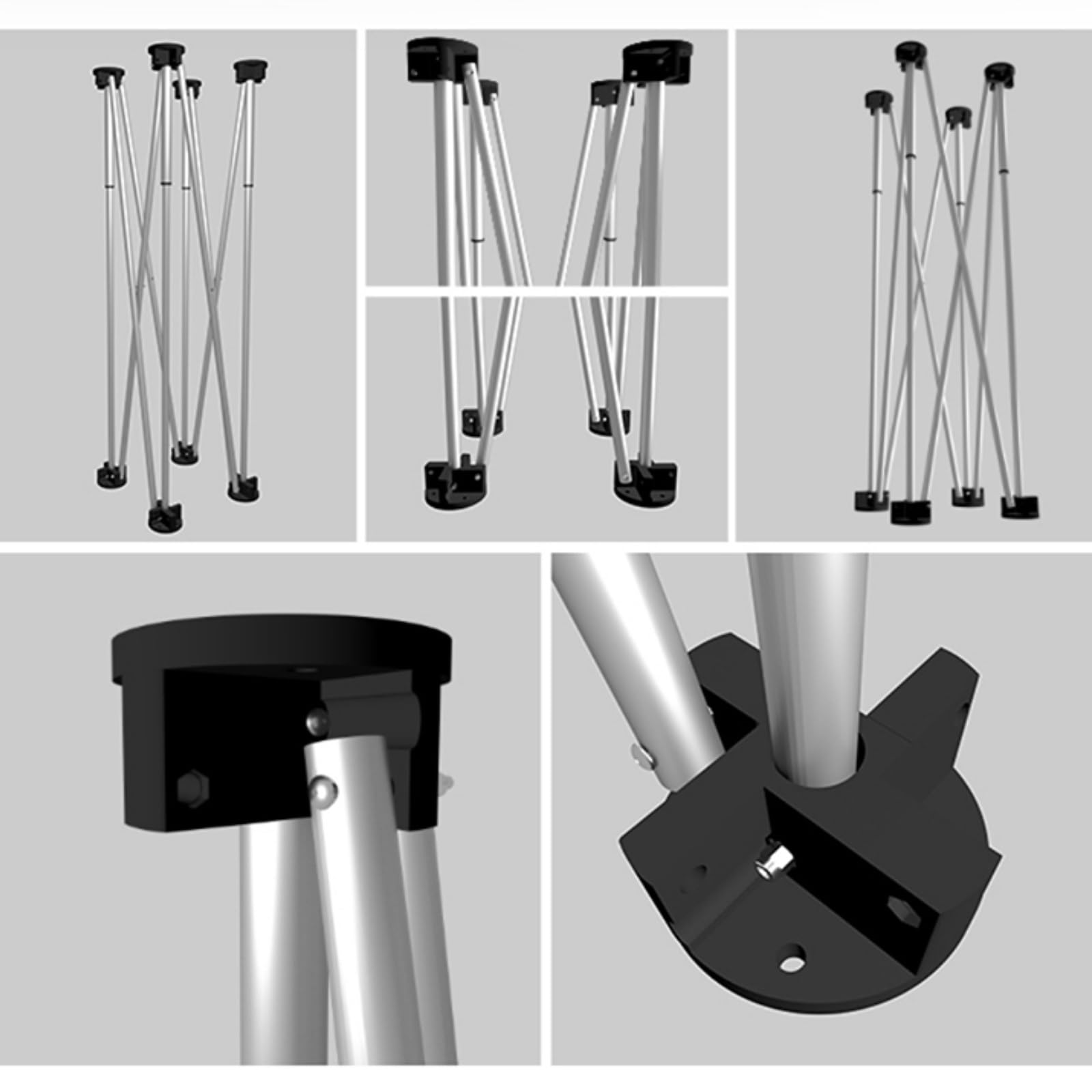 Banco da Lavoro Portatile con Gambe di Ragni per Sawhorse, Tavoli da Lavoro Pieghevoli, Supporto da Lavoro, per Cantieri Edili E Lavorazione del Legno, Tavolo da Costruzione(8 Legs)