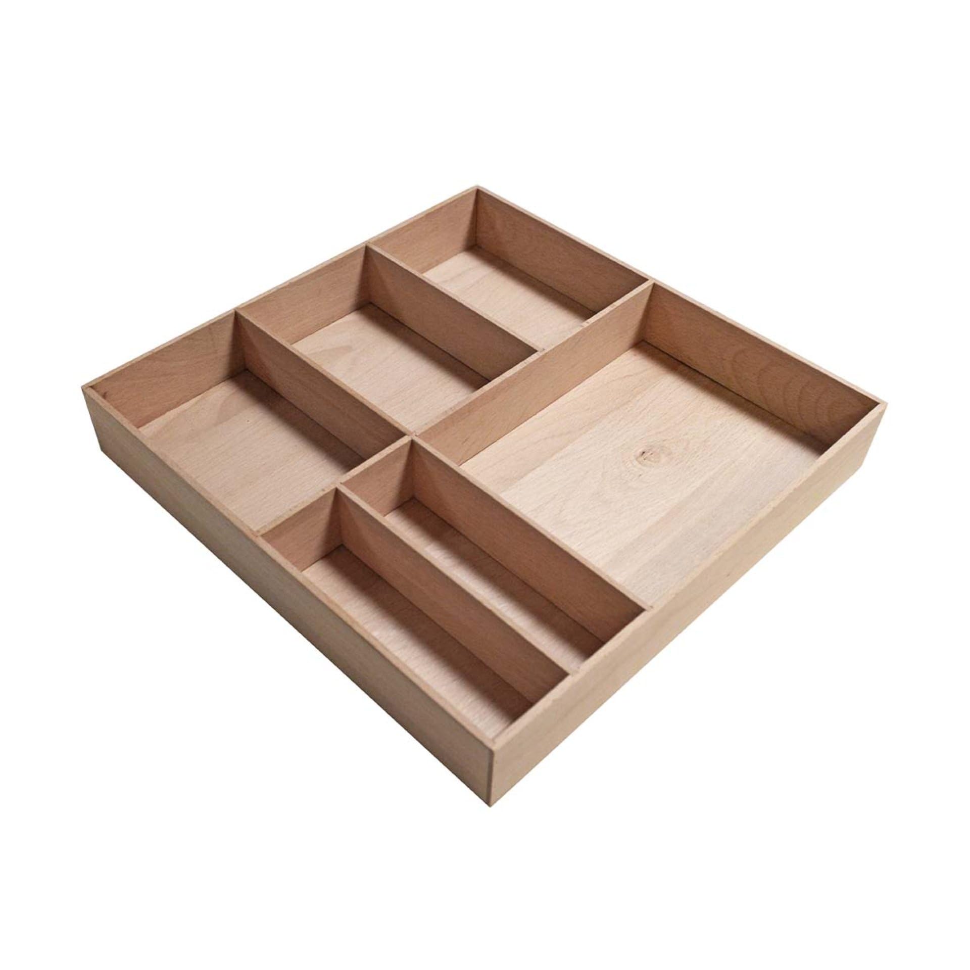 FACKELMANN Bathroom Storage Box Made of Beech Wood, 38 x 4.5 x 37 cm - Stylish and Durable Storage Solution for Any Home