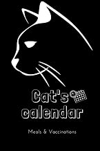 Cat's Calendar Meals & Vaccinations: Monthly Planner, 110 Pages, 6x9, Soft Cover, glossy Finish