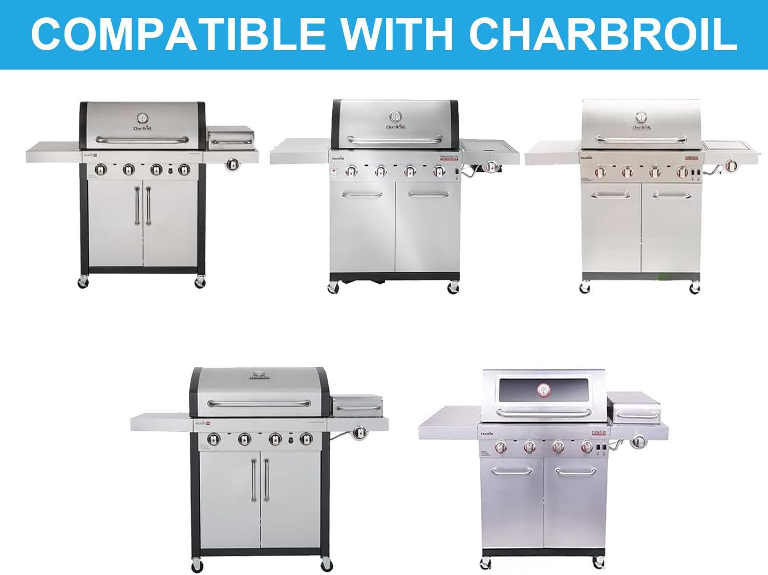 17 1/16"x 9 1/2"Grill Grates & Emitter Plates Replacement Parts for Charbroil TRU Infrared 4 Burner 463242715, 463242716, 463276016, 466242715, 466242815, 463257520, G533-0009-W1 G533-0009-W1A