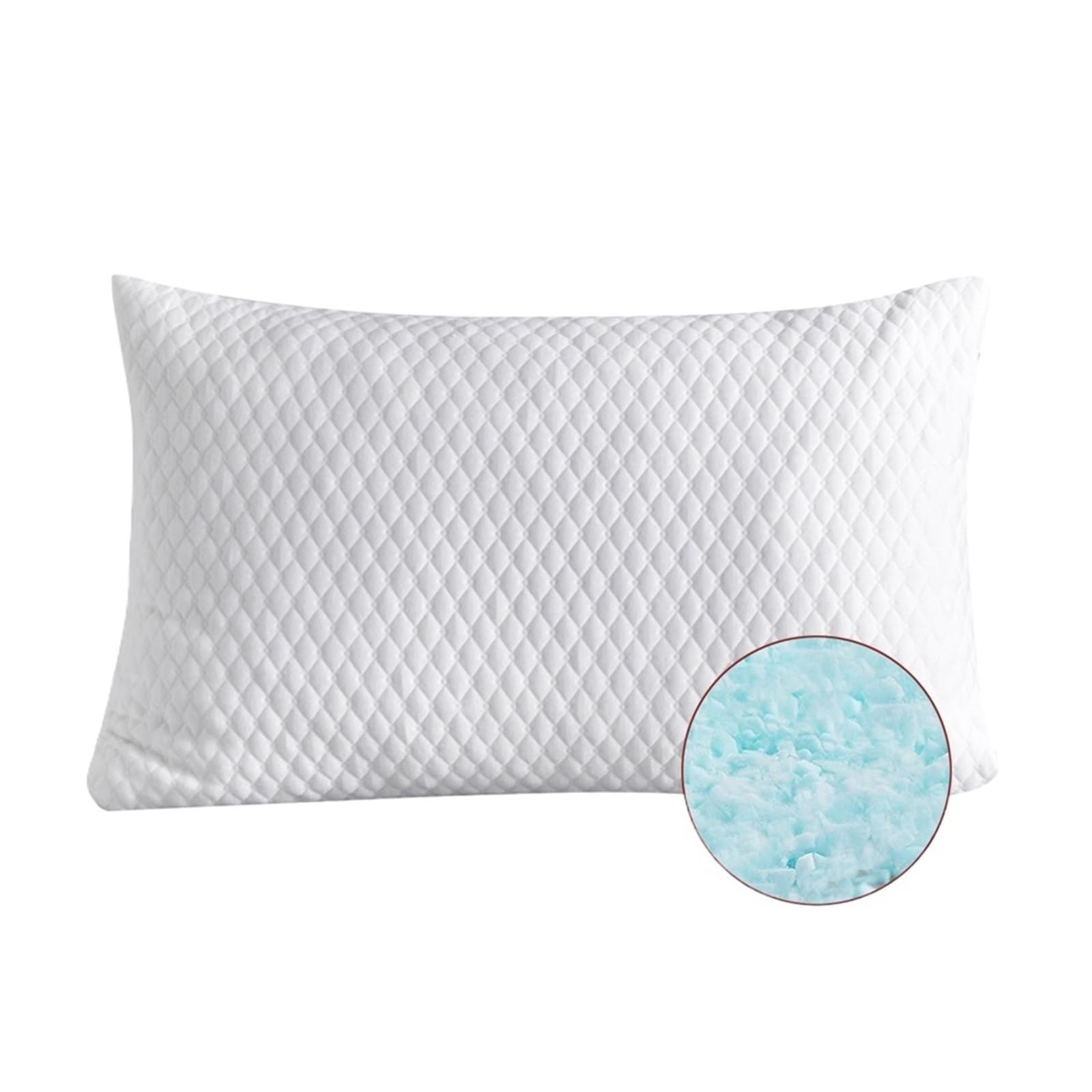 IRFHDCX Pillow Shredded Memory Foam Bed For Sleeping, With Washable Removable Cooling Sleep for summer sleep