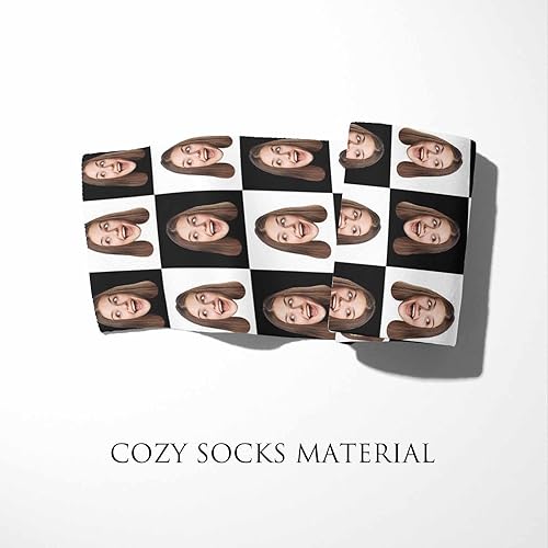 Miniatura 6 de Artsadd Calcetines personalizados con imagen, calcetines personalizados con foto de perro y gato, regalos divertidos unisex personalizados para