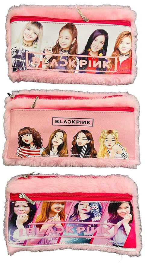 Economical Store Girls 1Pcs Black Pink Pencil Pouch with Soft Fur 2 Compartments Pen & Pencil Case for Girls Aesthetic Pencil Box Pouch for School Organize Pens Stationary Pouch Students (B0D7Q9RBFW) Amazon Price History, Amazon Price Tracker