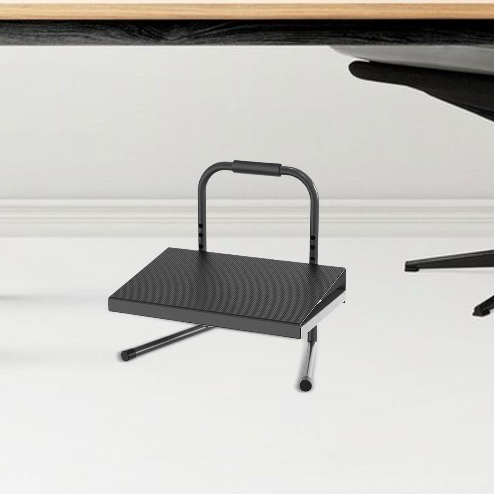 Fußstütze für unter Den Schreibtisch, Erhöhter Fußhocker, Verstellbare Fußstütze für Gaming Stühle, Computertische, Fußhocker